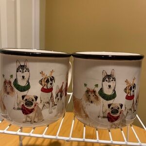 Two “ Dog Gone” Ganz Christmas Coffee Mugs .